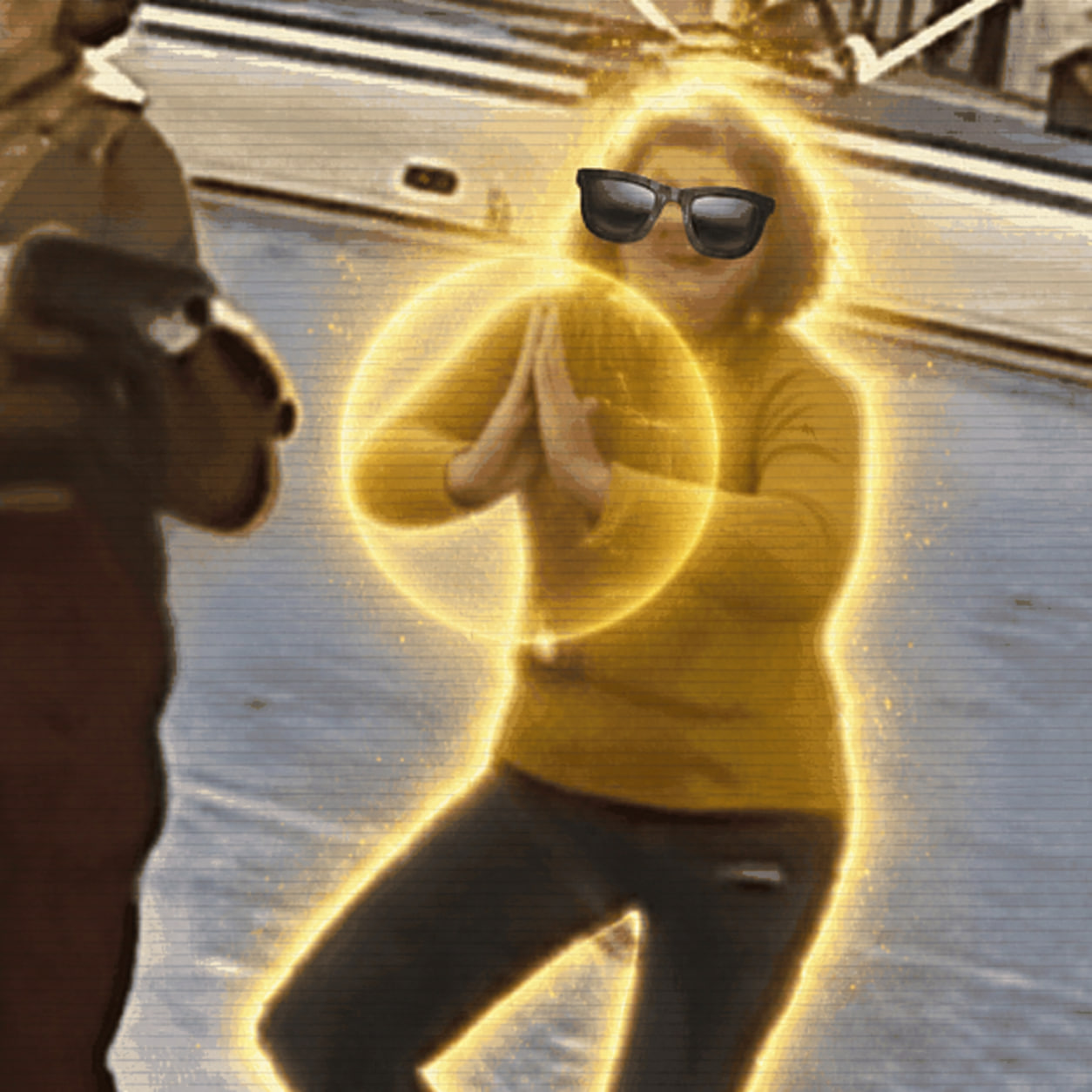 PRISM LEAK animated golden aura meme