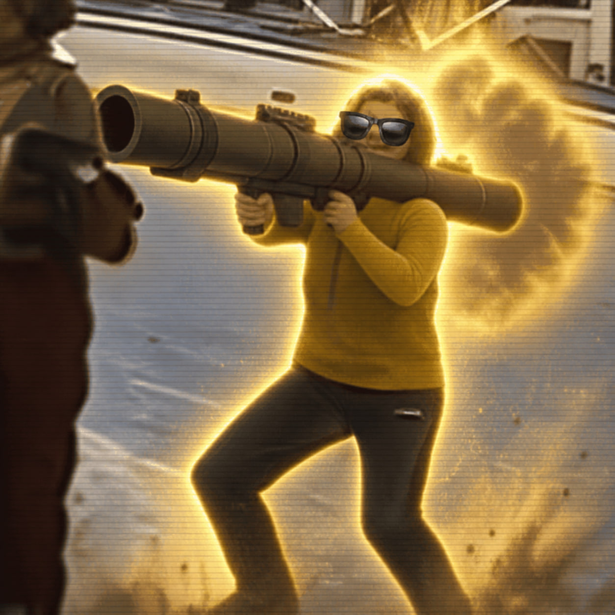 HEAT SIGNATURE animated golden aura meme